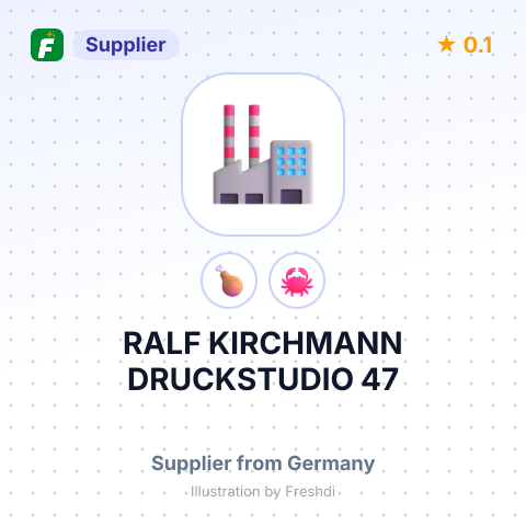 RALF KIRCHMANN DRUCKSTUDIO 47 – summary card, no photo uploaded yet