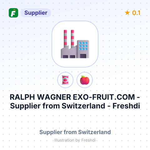 RALPH WAGNER EXO-FRUIT.COM – summary card, no photo uploaded yet