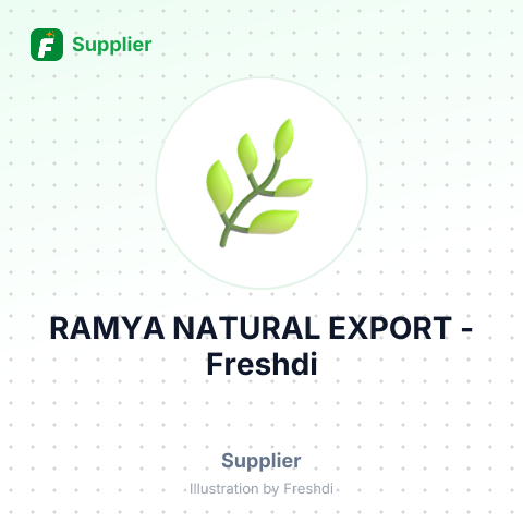 RAMYA NATURAL EXPORT – summary card, no photo uploaded yet