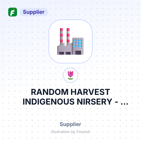 RANDOM HARVEST INDIGENOUS NIRSERY – summary card, no photo uploaded yet