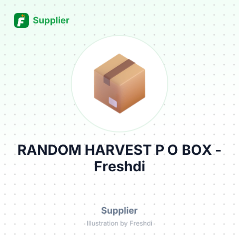 RANDOM HARVEST P O BOX – summary card, no photo uploaded yet