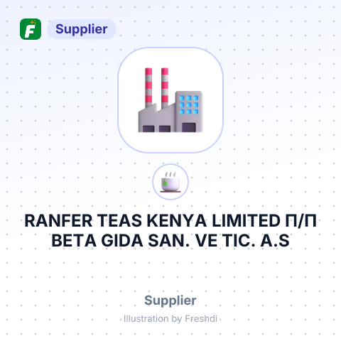 RANFER TEAS KENYA LIMITED П/П BETA GIDA SAN. VE TIC. A.S – summary card, no photo uploaded yet
