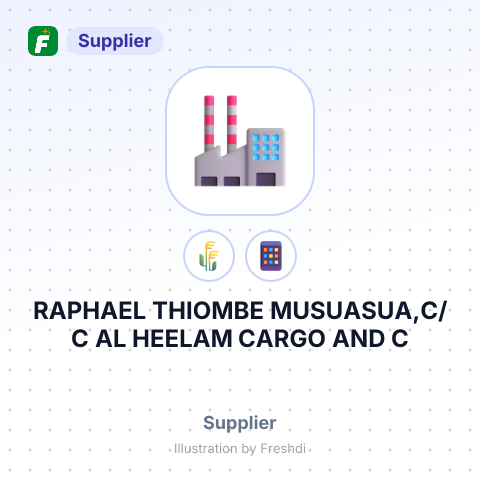 RAPHAEL THIOMBE MUSUASUA,C/C AL HEELAM CARGO AND C – summary card, no photo uploaded yet