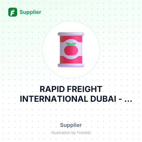 RAPID FREIGHT INTERNATIONAL DUBAI – summary card, no photo uploaded yet