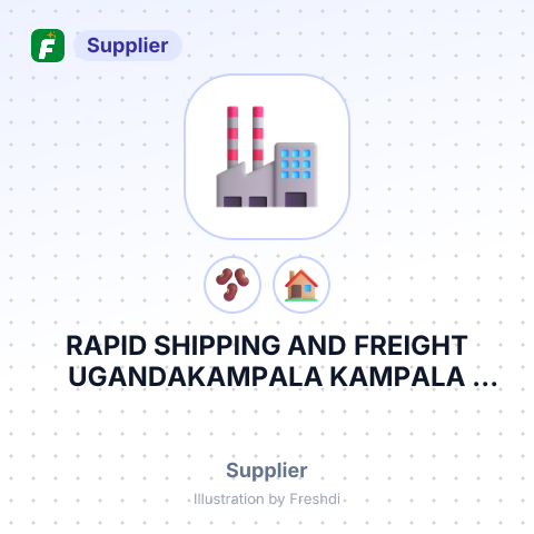 RAPID SHIPPING AND FREIGHT UGANDAKAMPALA KAMPALA CENTRAL DIVI KAMKAMPALAENTEBBE ROAD METROPOLE HOUSE – summary card, no photo uploaded yet