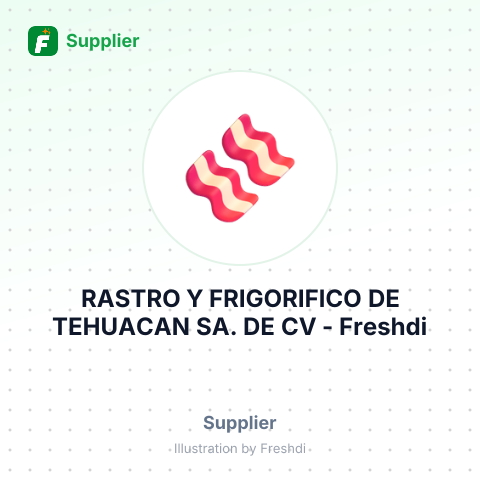 RASTRO Y FRIGORIFICO DE TEHUACAN SA. DE CV – summary card, no photo uploaded yet