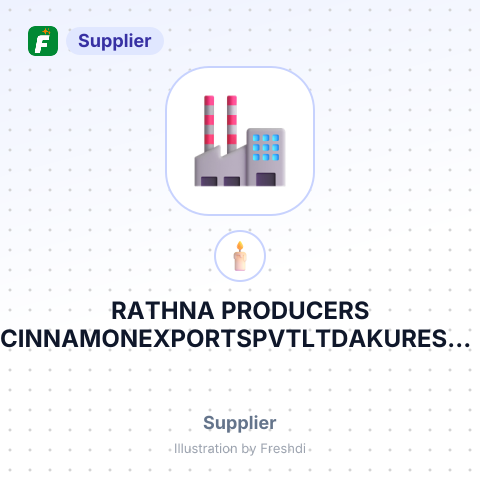 RATHNA PRODUCERS CINNAMONEXPORTSPVTLTDAKURESSA ROA – summary card, no photo uploaded yet