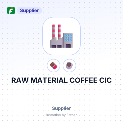 RAW MATERIAL COFFEE CIC – summary card, no photo uploaded yet