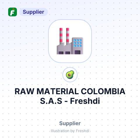 RAW MATERIAL COLOMBIA S.A.S – summary card, no photo uploaded yet