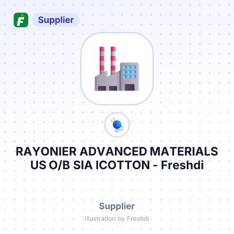 RAYONIER ADVANCED MATERIALS US O/B SIA ICOTTON – summary card, no photo uploaded yet