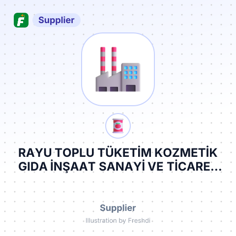 RAYU TOPLU TÜKETİM KOZMETİK GIDA İNŞAAT SANAYİ VE TİCARET LİMİTED ŞİRKETİ – summary card, no photo uploaded yet