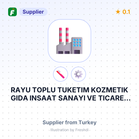 RAYU TOPLU TUKETIM KOZMETIK GIDA INSAAT SANAYI VE TICARET LIMITED SIRKETI – summary card, no photo uploaded yet