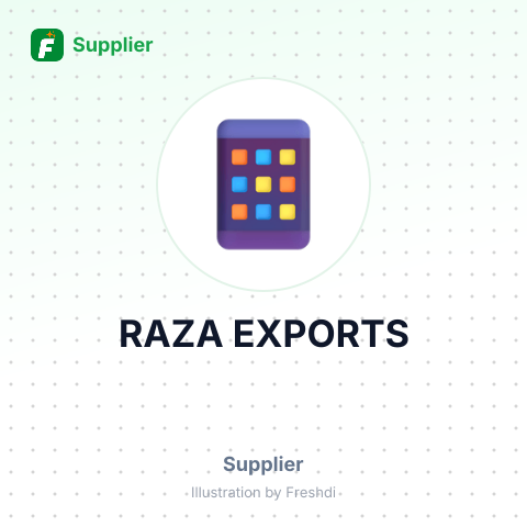 RAZA EXPORTS – summary card, no photo uploaded yet