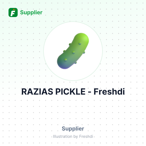 RAZIAS PICKLE – summary card, no photo uploaded yet