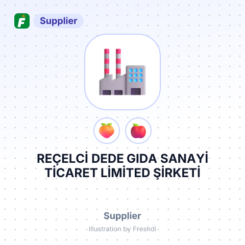 REÇELCİ DEDE GIDA SANAYİ TİCARET LİMİTED ŞİRKETİ – summary card, no photo uploaded yet