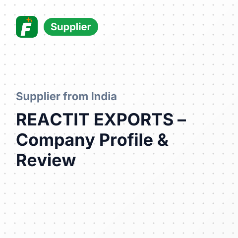REACTIT EXPORTS – summary card, no photo uploaded yet