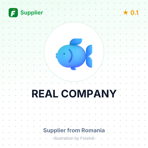 REAL COMPANY – summary card, no photo uploaded yet