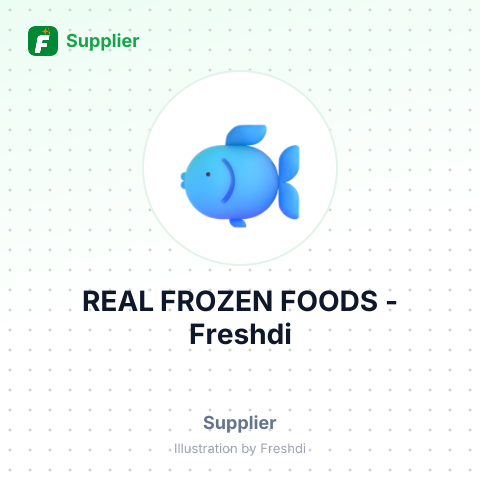 REAL FROZEN FOODS – summary card, no photo uploaded yet