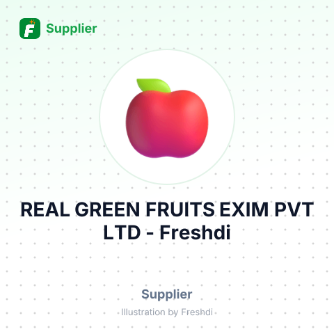 REAL GREEN FRUITS EXIM PVT LTD – summary card, no photo uploaded yet