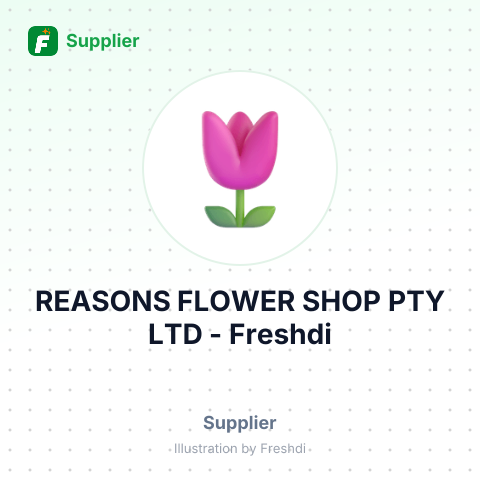REASONS FLOWER SHOP PTY LTD – summary card, no photo uploaded yet