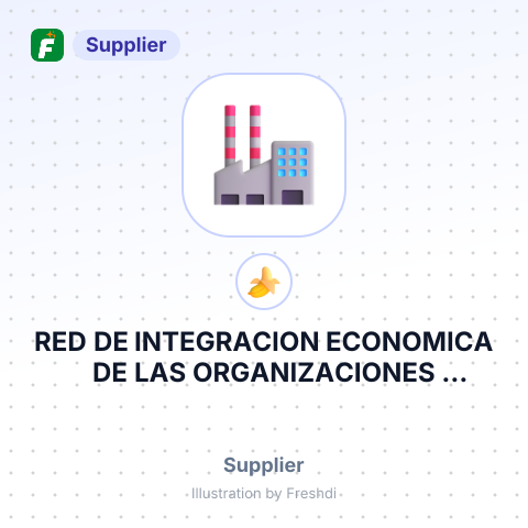 RED DE INTEGRACION ECONOMICA DE LAS ORGANIZACIONES AGROPECUARIAS DE LA COCPE RED – summary card, no photo uploaded yet