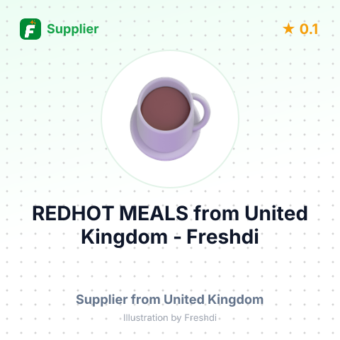 REDHOT MEALS – summary card, no photo uploaded yet