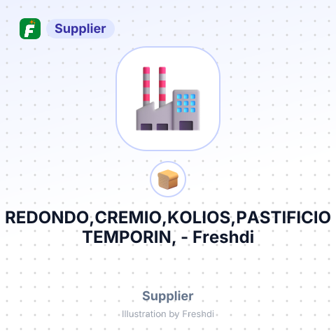 REDONDO,CREMIO,KOLIOS,PASTIFICIO TEMPORIN, – summary card, no photo uploaded yet