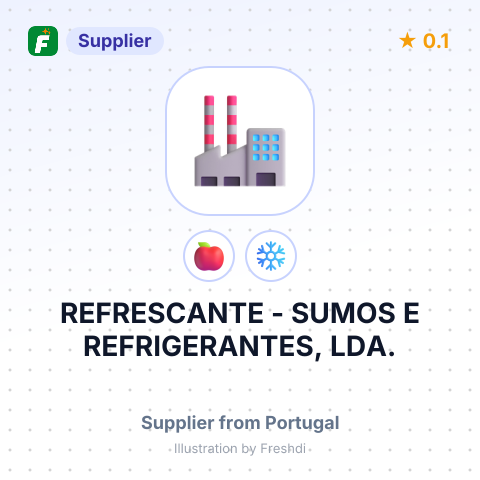 REFRESCANTE - SUMOS E REFRIGERANTES, LDA. – summary card, no photo uploaded yet