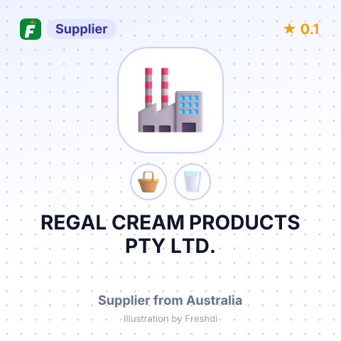 REGAL CREAM PRODUCTS PTY LTD. – summary card, no photo uploaded yet