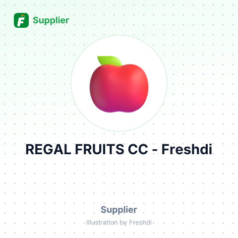 REGAL FRUITS CC – summary card, no photo uploaded yet