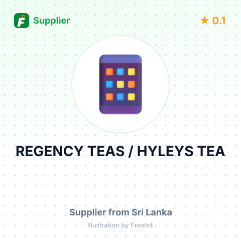 REGENCY TEAS / HYLEYS TEA – summary card, no photo uploaded yet