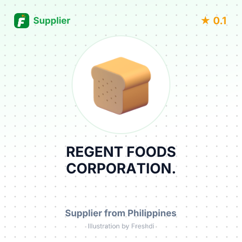 REGENT FOODS CORPORATION. – summary card, no photo uploaded yet