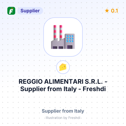 REGGIO ALIMENTARI S.R.L. – summary card, no photo uploaded yet