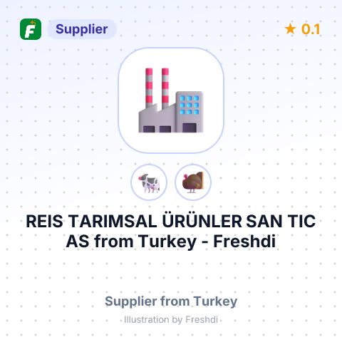 REIS TARIMSAL ÜRÜNLER SAN TIC AS – summary card, no photo uploaded yet