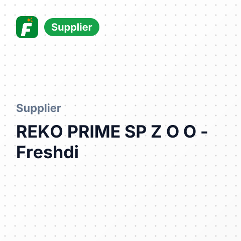 REKO PRIME SP Z O O – summary card, no photo uploaded yet