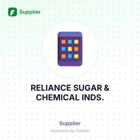 RELIANCE SUGAR & CHEMICAL INDS. – summary card, no photo uploaded yet