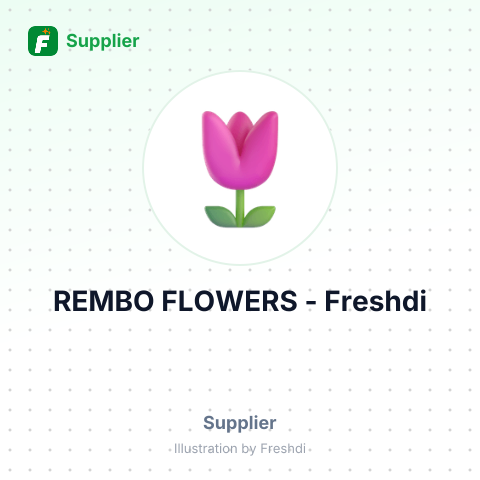REMBO FLOWERS – summary card, no photo uploaded yet