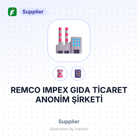 REMCO IMPEX GIDA TİCARET ANONİM ŞİRKETİ – summary card, no photo uploaded yet