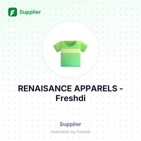 RENAISANCE APPARELS – summary card, no photo uploaded yet