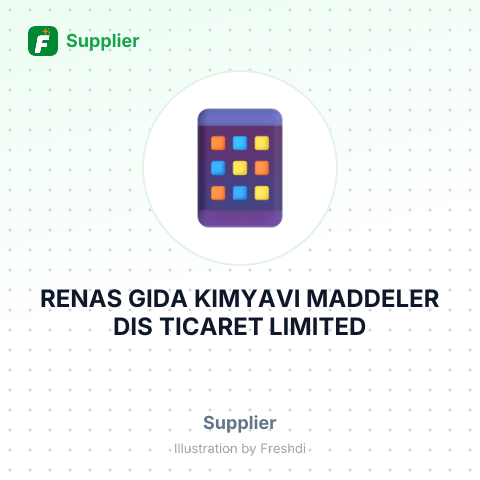 RENAS GIDA KIMYAVI MADDELER DIS TICARET LIMITED – summary card, no photo uploaded yet