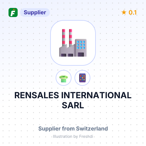 RENSALES INTERNATIONAL SARL – summary card, no photo uploaded yet