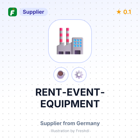 RENT-EVENT-EQUIPMENT – summary card, no photo uploaded yet