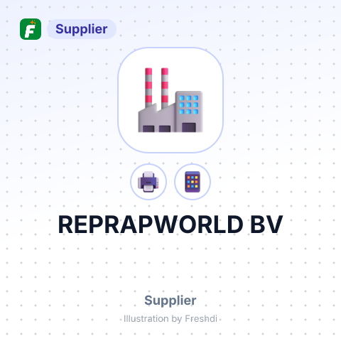 REPRAPWORLD BV – summary card, no photo uploaded yet