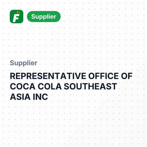 REPRESENTATIVE OFFICE OF COCA COLA SOUTHEAST ASIA INC – summary card, no photo uploaded yet