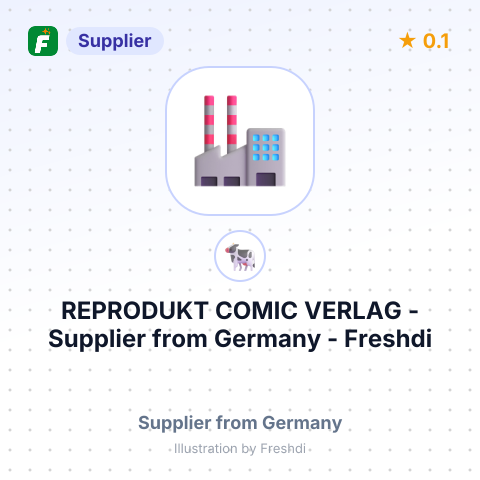 REPRODUKT COMIC VERLAG – summary card, no photo uploaded yet
