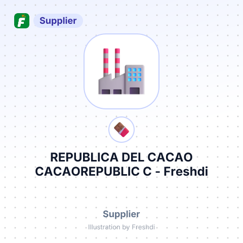 REPUBLICA DEL CACAO CACAOREPUBLIC C – summary card, no photo uploaded yet