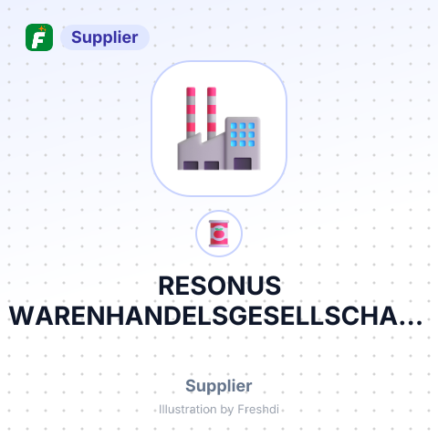 RESONUS WARENHANDELSGESELLSCHAFT – summary card, no photo uploaded yet