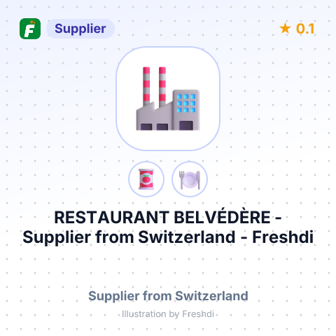 RESTAURANT BELVÉDÈRE – summary card, no photo uploaded yet