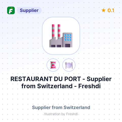 RESTAURANT DU PORT – summary card, no photo uploaded yet