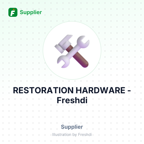 RESTORATION HARDWARE – summary card, no photo uploaded yet